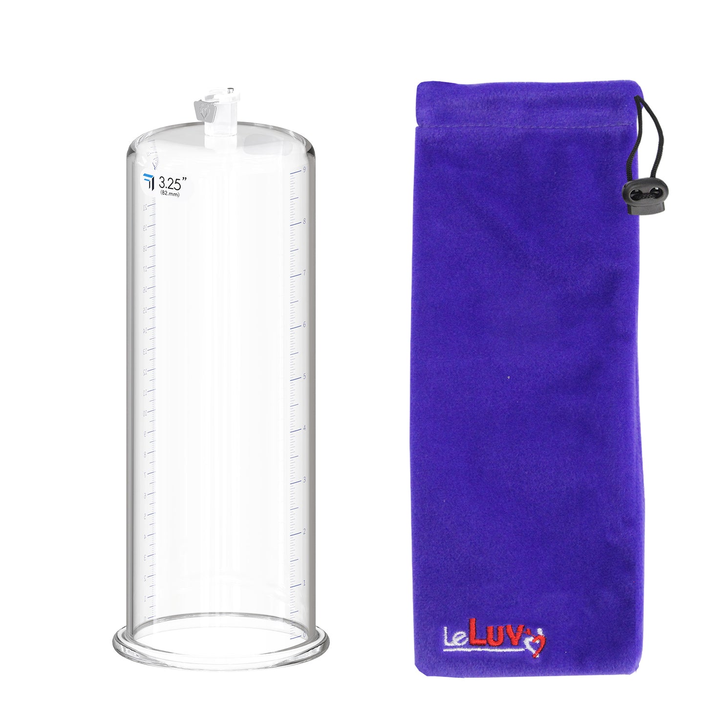 Replacement Penis Pump Cylinder with Round Flange | 9" or 12" Length, 1.35"-5.0" Diameter