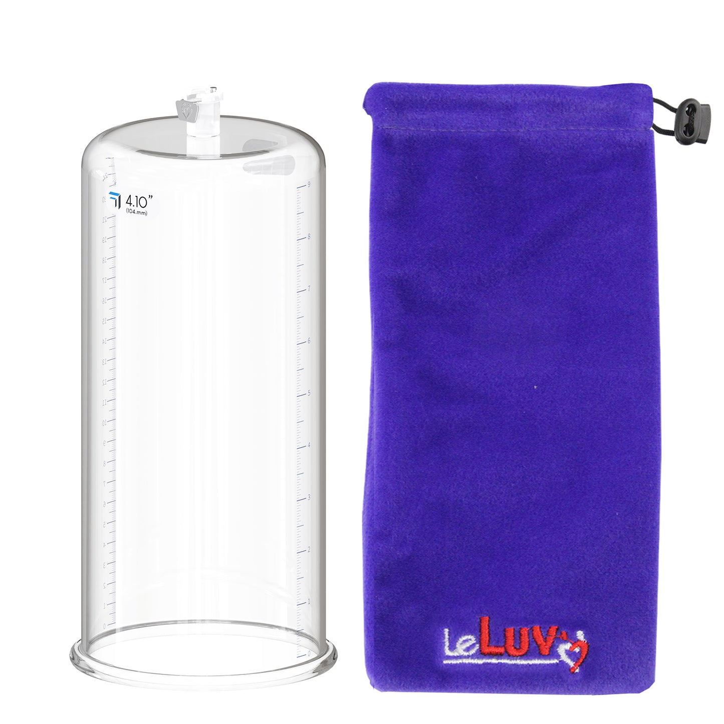 Replacement Penis Pump Cylinder with Round Flange | 9" or 12" Length, 1.35"-5.0" Diameter