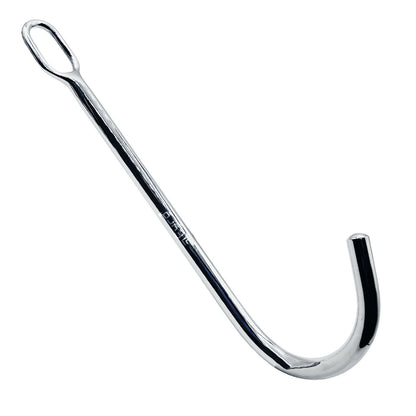 Eyro Stainless Steel Prostate Massager - Anal Hook with Rope Ring - 11in