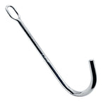 Eyro Stainless Steel Prostate Massager - Anal Hook with Rope Ring - 11in