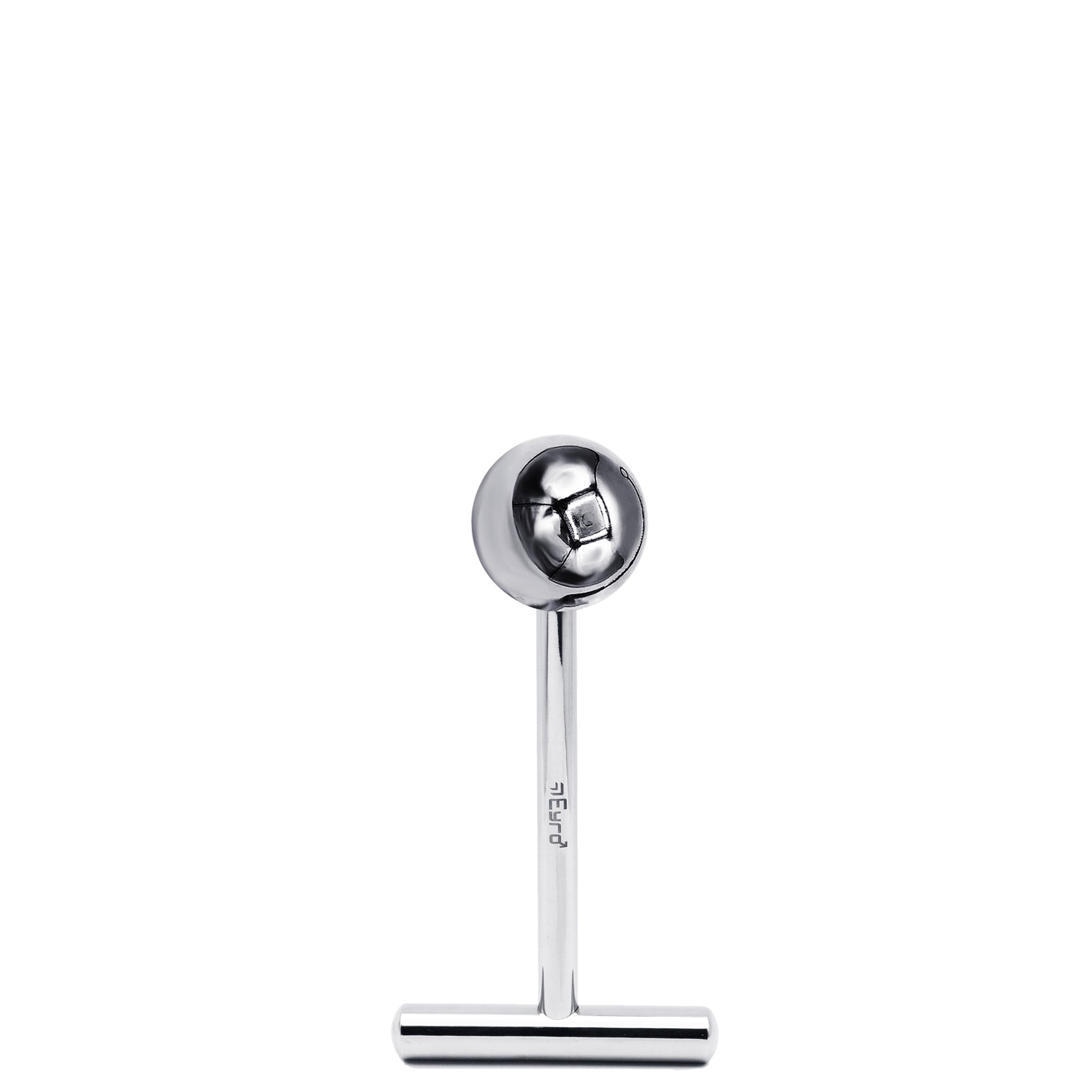 LeLuv Eyro Stainless Steel T-Shaped Anal/Prostate Massager - Choose 2in-6in Threaded Handle and 25mm -70mm Ball Option