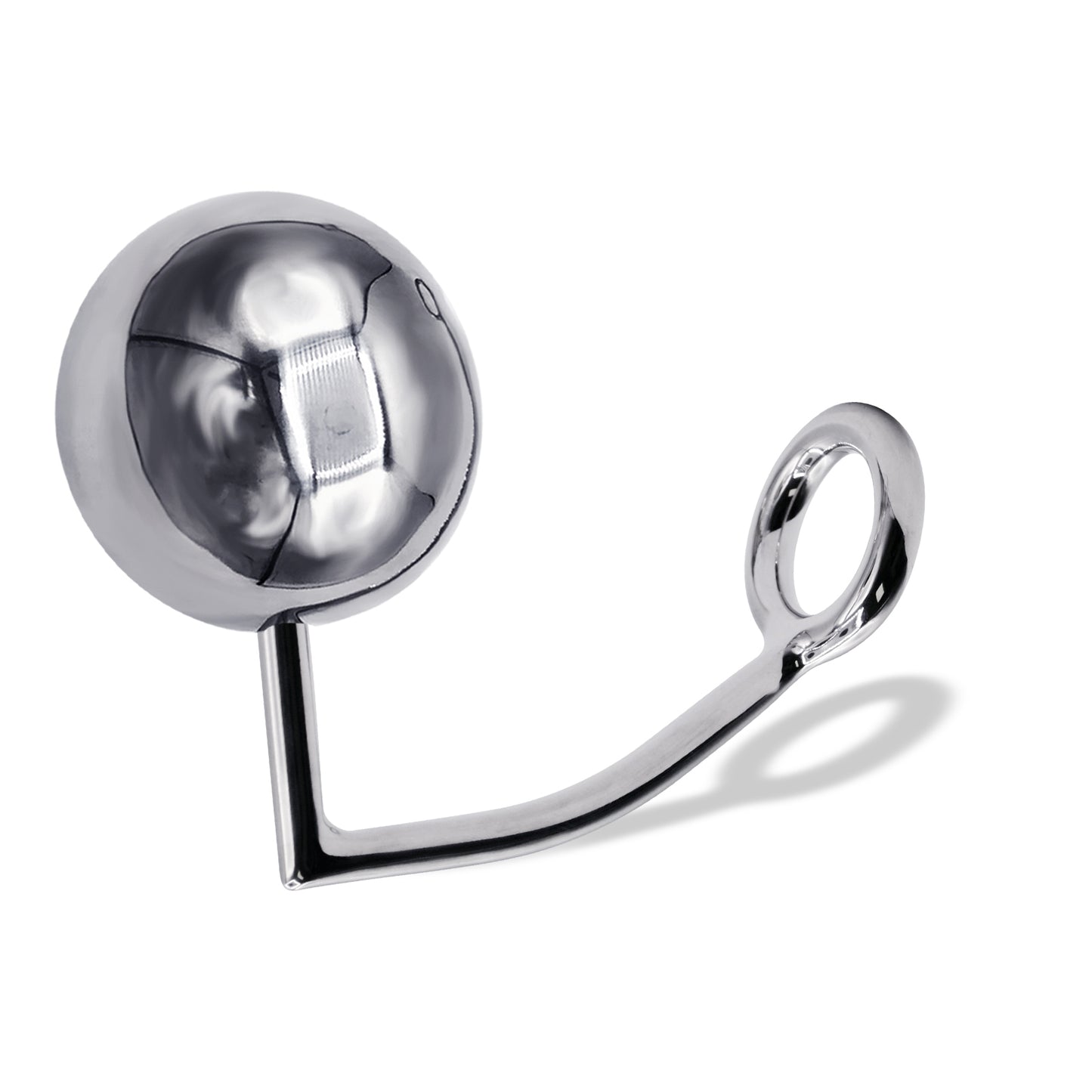 32 mm Anal Hook SS Cock Ring & Male Thread - Ball size 70 mm