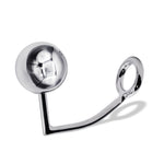 36 mm Anal Hook SS Cock Ring & Male Thread - Ball size 55 mm