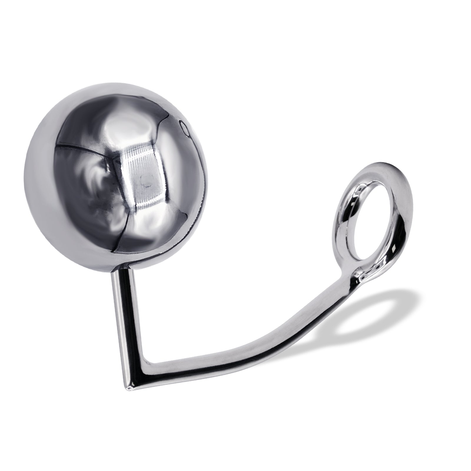 36 mm Anal Hook SS Cock Ring & Male Thread - Ball size 70 mm