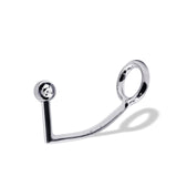 40 mm Anal Hook SS Cock Ring & Male Thread - Ball size 25 mm