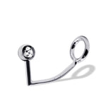 40 mm Anal Hook SS Cock Ring & Male Thread - Ball size 30 mm