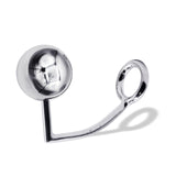 40 mm Anal Hook SS Cock Ring & Male Thread - Ball size 55 mm