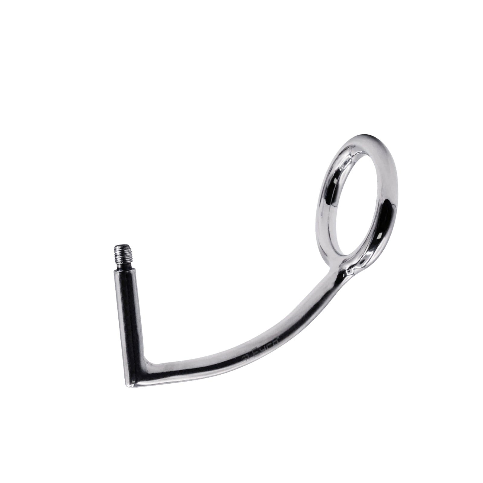 44 mm Anal Hook SS Cock Ring & Male Thread - No Ball