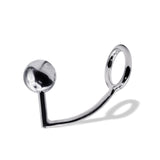 44 mm Anal Hook SS Cock Ring & Male Thread - Ball size 40 mm