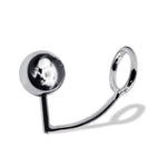44 mm Anal Hook SS Cock Ring & Male Thread - Ball size 50 mm