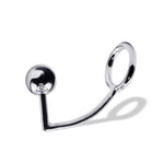 48 mm Anal Hook SS Cock Ring & Male Thread - Ball size 35 mm