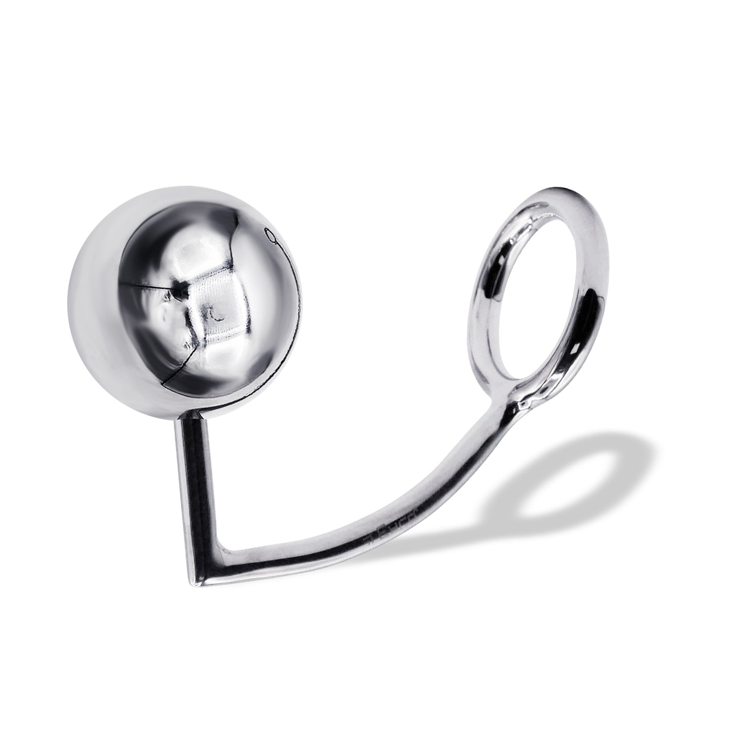 48 mm Anal Hook SS Cock Ring & Male Thread - Ball size 55 mm