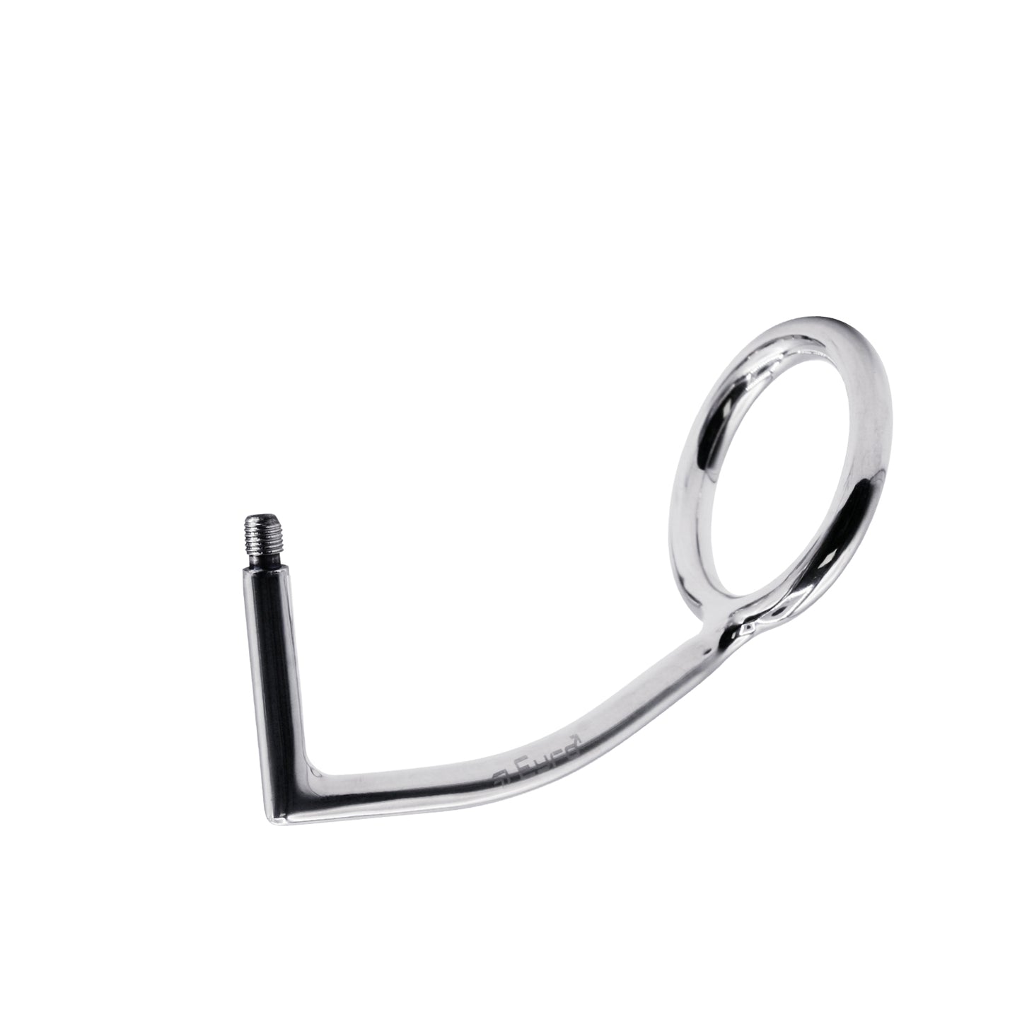 52 mm Anal Hook SS Cock Ring & Male Thread - No Ball