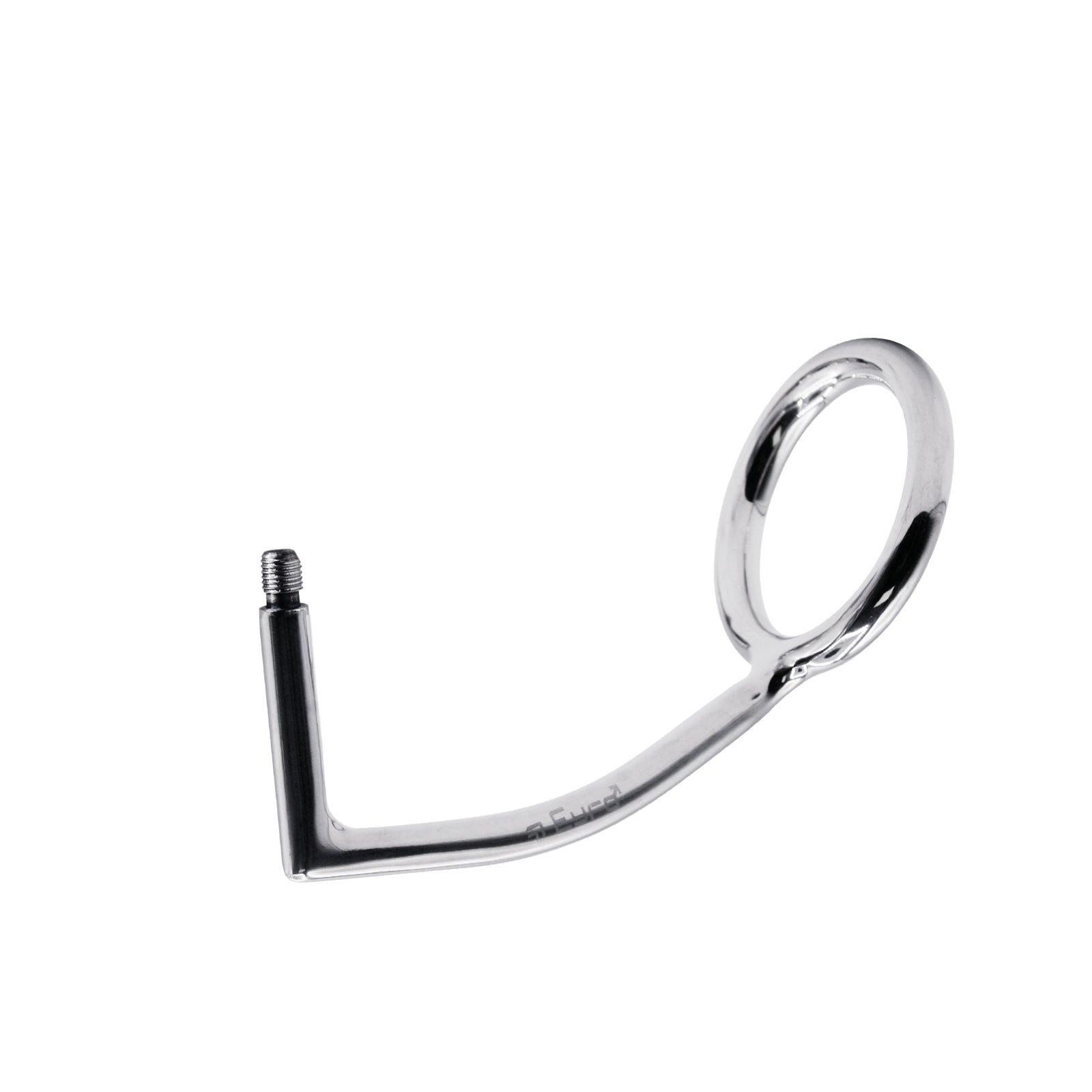 52 mm Anal Hook SS Cock Ring & Male Thread - No Ball
