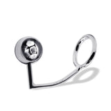 52 mm Anal Hook SS Cock Ring & Male Thread - Ball size 45 mm