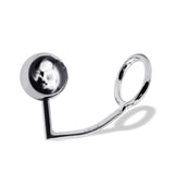 52 mm Anal Hook SS Cock Ring & Male Thread - Ball size 50 mm