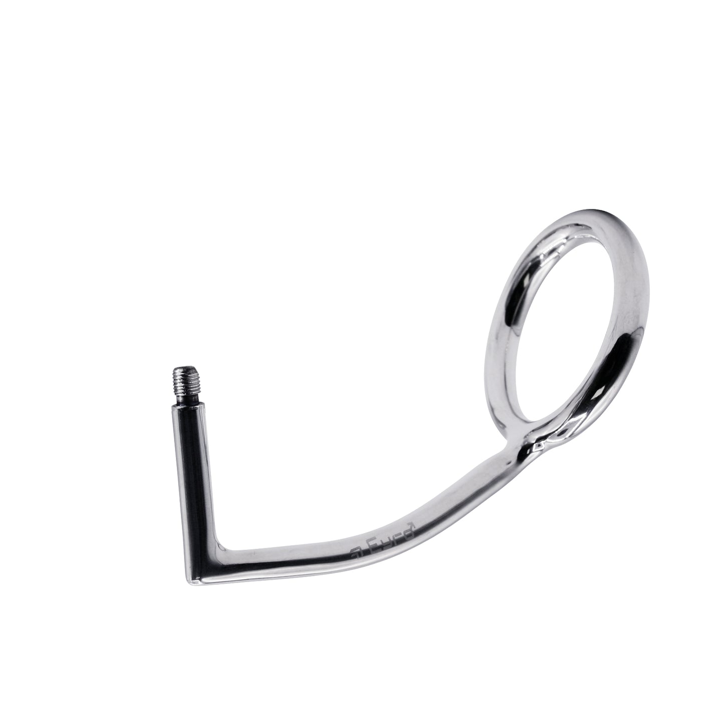 56 mm Anal Hook SS Cock Ring & Male Thread - No Ball