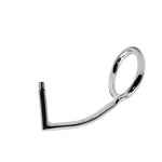 56 mm Anal Hook SS Cock Ring & Male Thread - No Ball