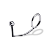 56 mm Anal Hook SS Cock Ring & Male Thread - Ball size 25 mm