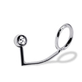 56 mm Anal Hook SS Cock Ring & Male Thread - Ball size 30 mm