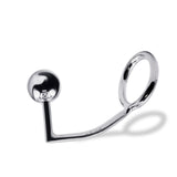 56 mm Anal Hook SS Cock Ring & Male Thread - Ball size 35 mm