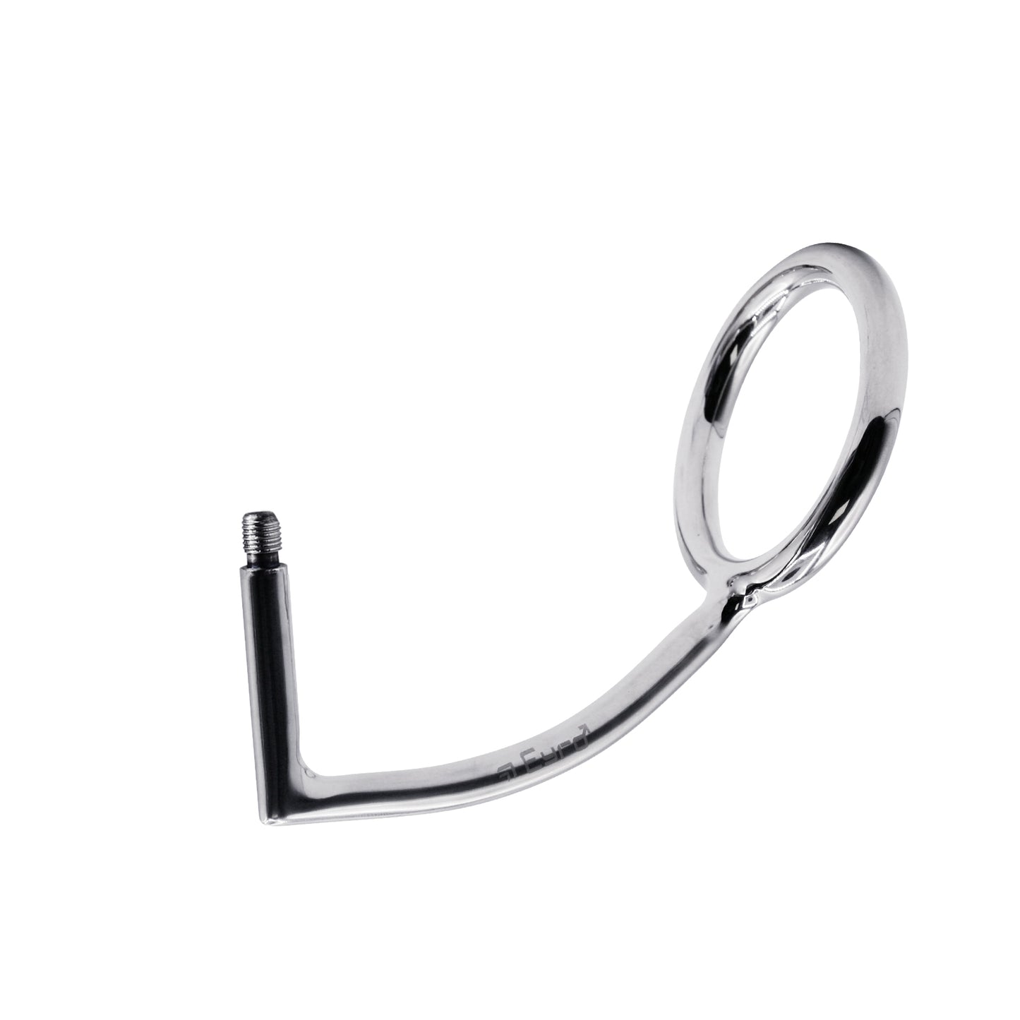 60 mm Anal Hook SS Cock Ring & Male Thread - No Ball