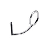 60 mm Anal Hook SS Cock Ring & Male Thread - No Ball