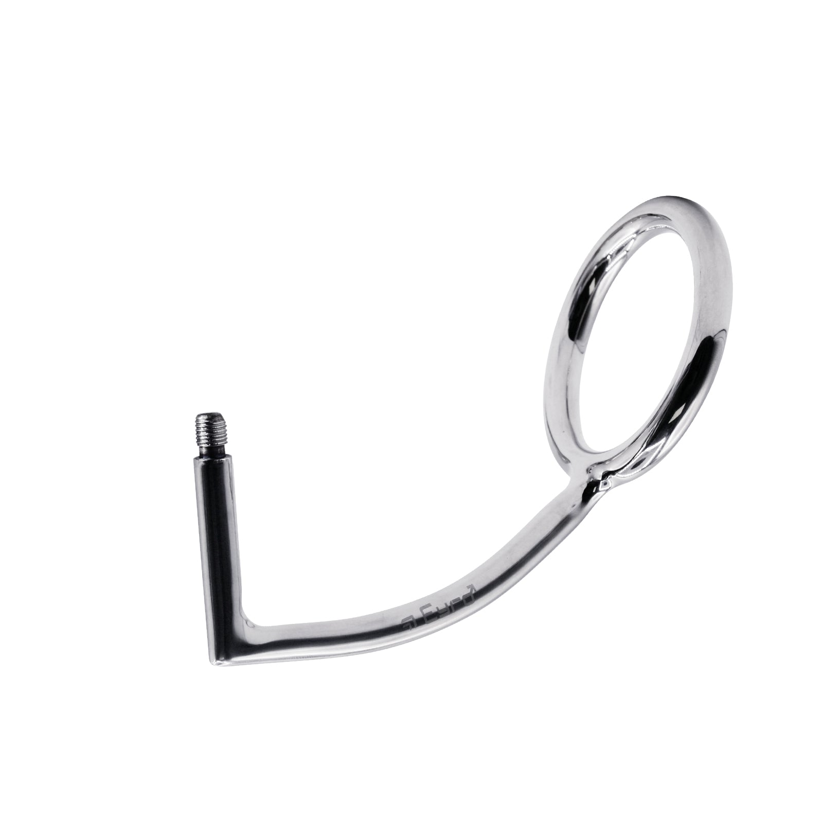 60 mm Anal Hook SS Cock Ring & Male Thread - No Ball