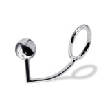 60 mm Anal Hook SS Cock Ring & Male Thread - Ball size 40 mm