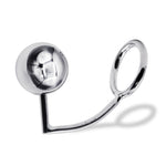 60 mm Anal Hook SS Cock Ring & Male Thread - Ball size 55 mm