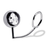 60 mm Anal Hook SS Cock Ring & Male Thread - Ball size 60 mm