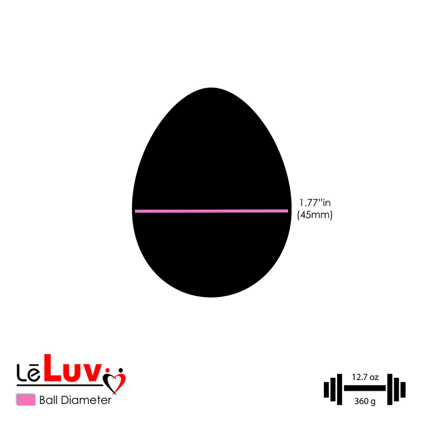 LeLuv Eyro Stainless Steel Anal Hook with Rope Ring - Choose 25-70mm Ball or Egg Fitting