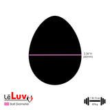LeLuv Eyro Stainless Steel Anal Hook with Rope Ring - Choose 25mm-70mm Ball or Egg Fitting