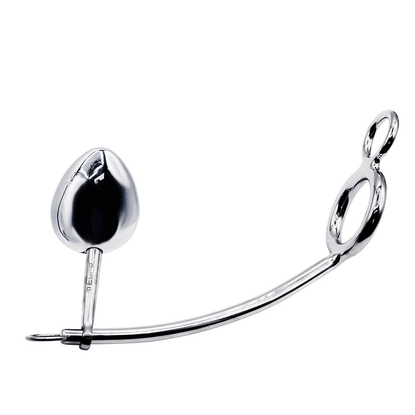 40mm Cock Ring w/ Adjustable Anal Tailgater - Egg Size 40mm