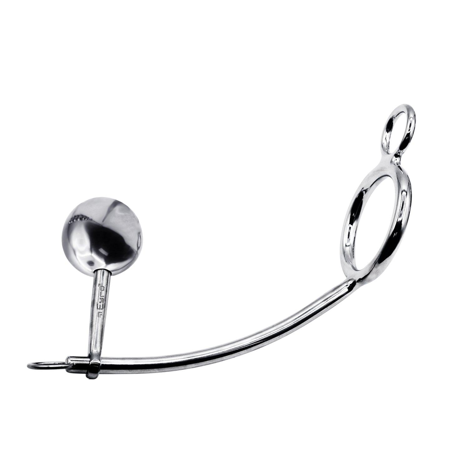 56mm Cock Ring w/ Adjustable Anal Tailgater - Ball Size 40mm