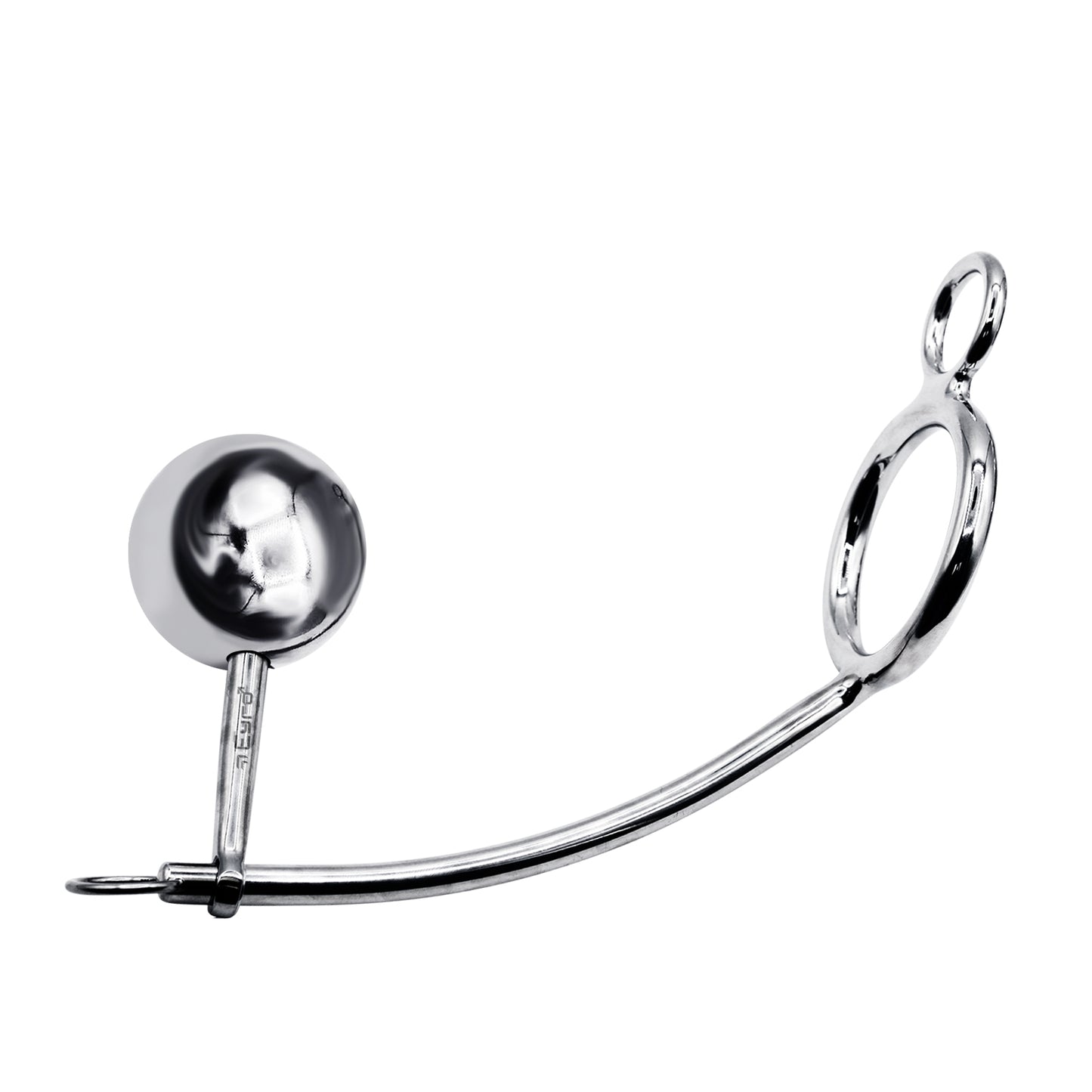 56mm Cock Ring w/ Adjustable Anal Tailgater - Ball Size 50mm