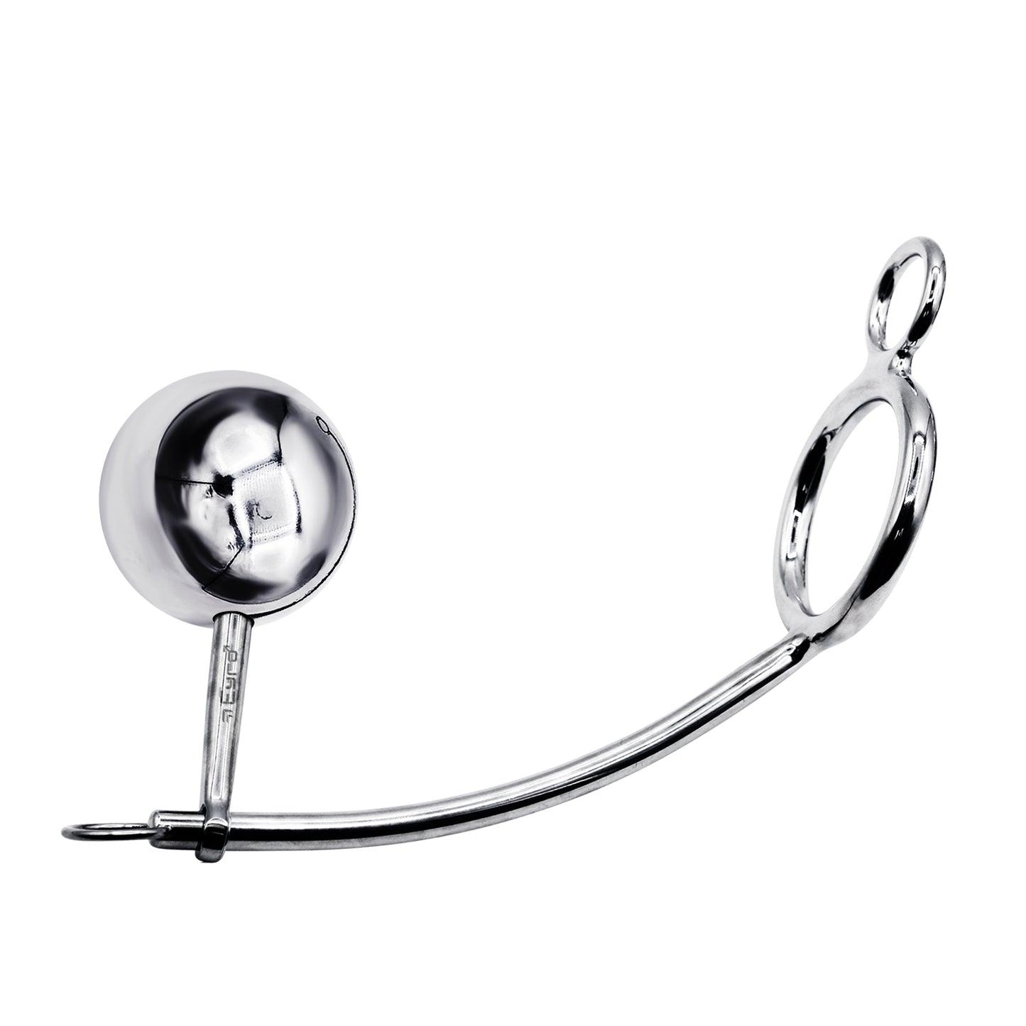 56mm Cock Ring w/ Adjustable Anal Tailgater - Ball Size 55mm