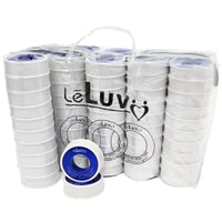 LeLuv®4Stuff™ Teflon Tape - 5PK to 1000PK Heavy-Duty PTFE Thread Sealant - 1/2" x 520" Roll