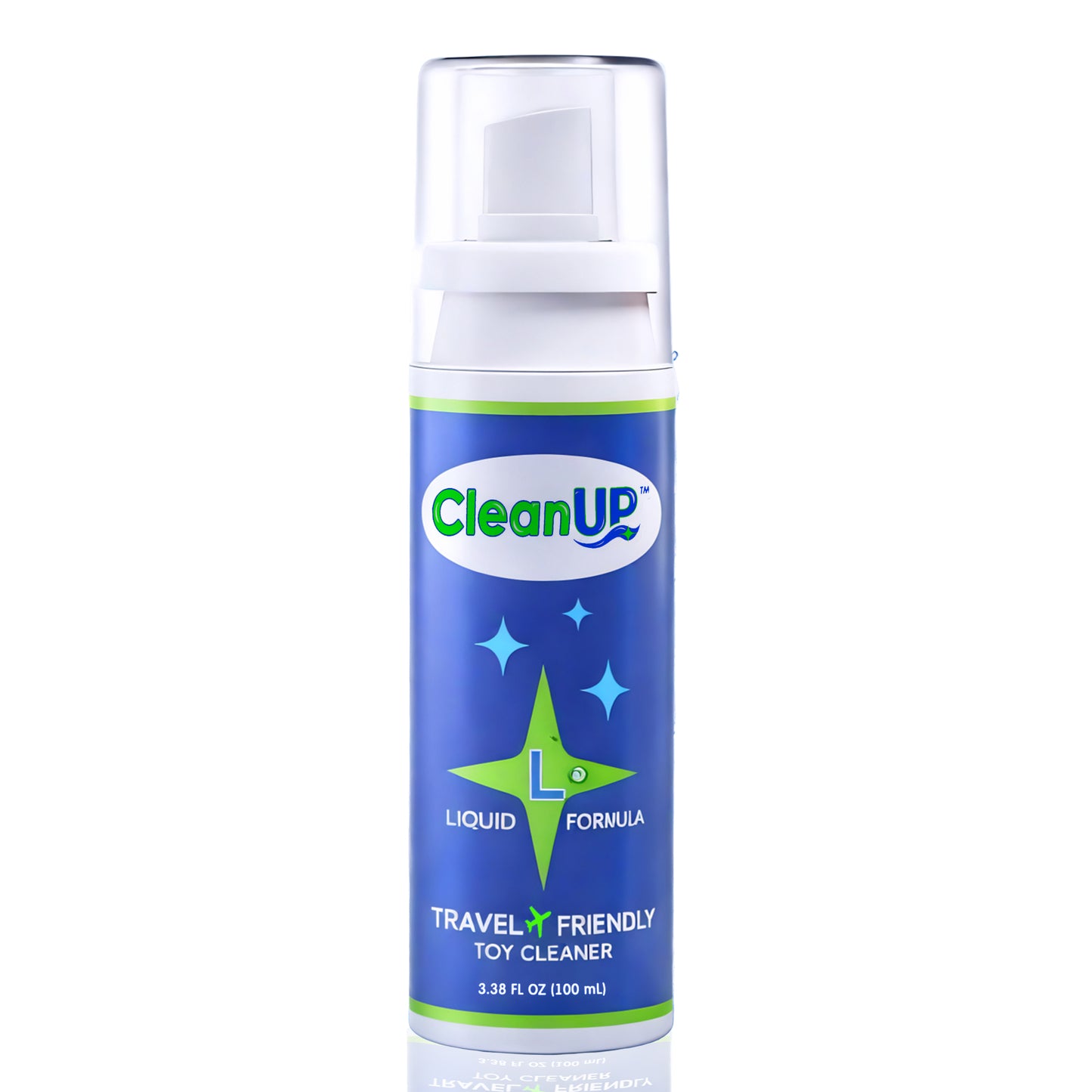 CleanUp™ Toy Cleaner Spray – Water-Based, Residue-Free Intimate Toy Cleaner, Safe for Silicone & Latex, Odor Eliminating Formula with Fresh Finish – Gentle Daily Clean