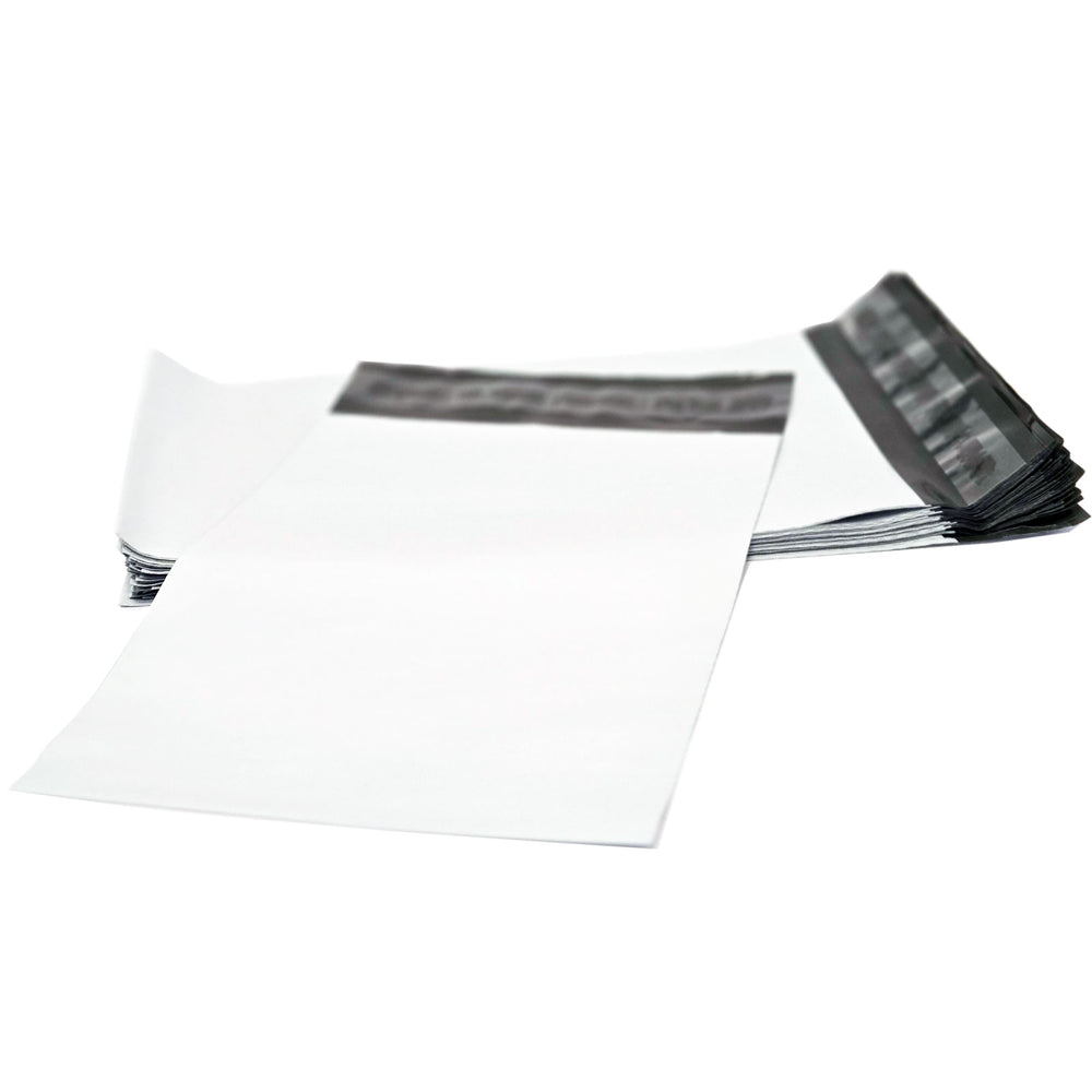 4Stuff™ Off White Poly Mailer 6x9 +1.57" Flap 60 Micron Thick - Pack of 1000/2000 Shipping Envelopes for Small Items, Non-Padded Lightweight Packaging Bags