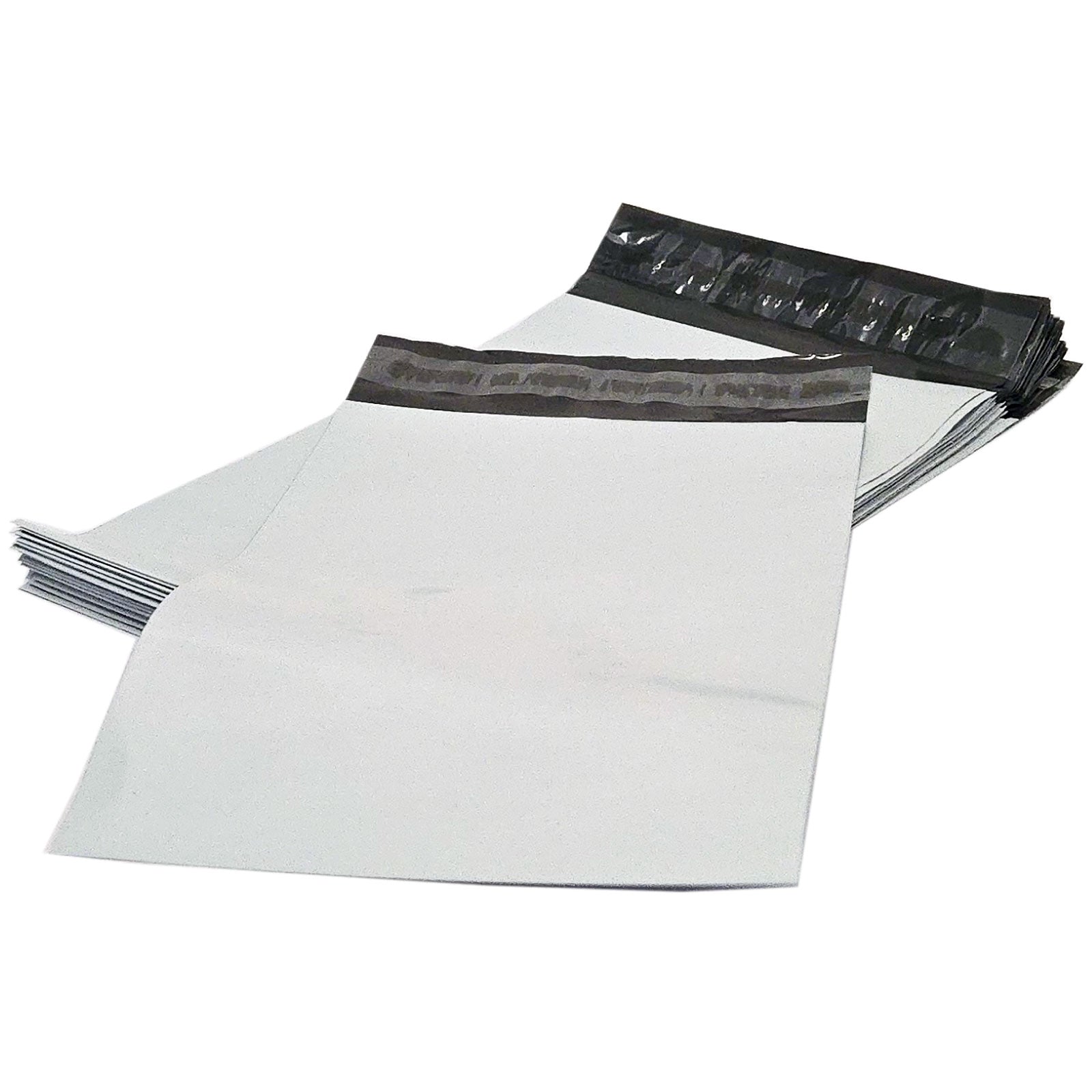 Off White Poly Mailer 6" x 9" + 1.57" 60 microm thick plain PAK of 500
