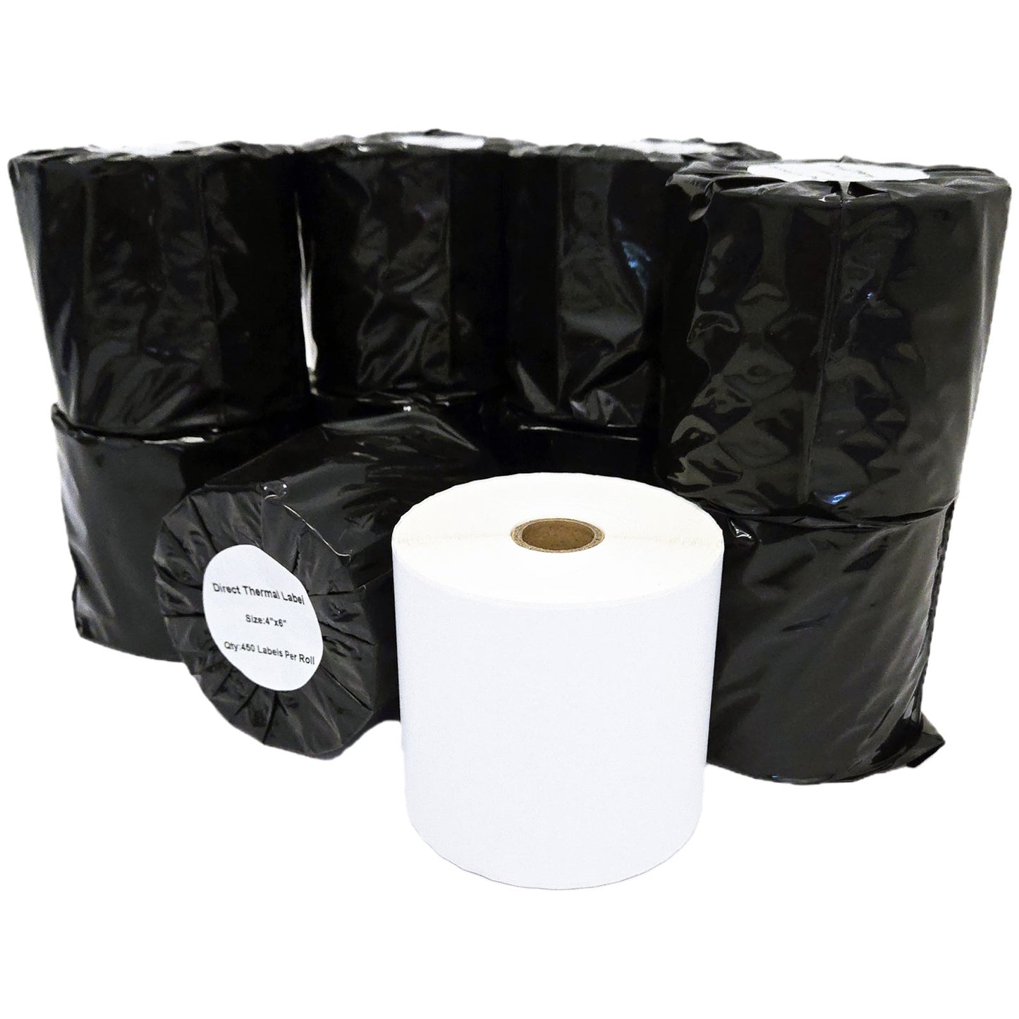 4Stuff™ 2 Rolls (1,000 Labels) 4x6 Direct Thermal Shipping Labels - 500/Roll, 1" Core, Perforated for Zebra ZD421 ZD422, Rollo, Desktop Printers