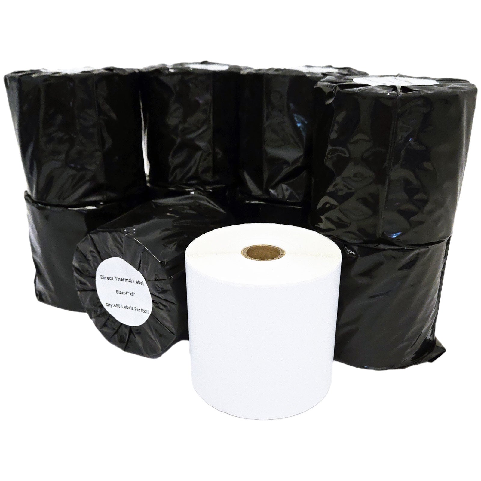 4Stuff™ 2 Rolls (1,000 Labels) 4x6 Direct Thermal Shipping Labels - 500/Roll, 1" Core, Perforated for Zebra ZD421 ZD422, Rollo, Desktop Printers