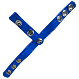 Eyro Cock Ring with 3 Snaps 3 Snaps Ring Holder 9'' Blue Thread