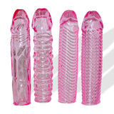 4-Pack One Each Texture / Translucent Pink