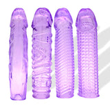 4-Pack One Each Texture / Translucent Purple