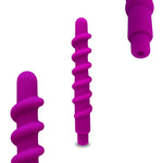 Rose Bud Plug Silicone Beginner Medium The Screw - Purple