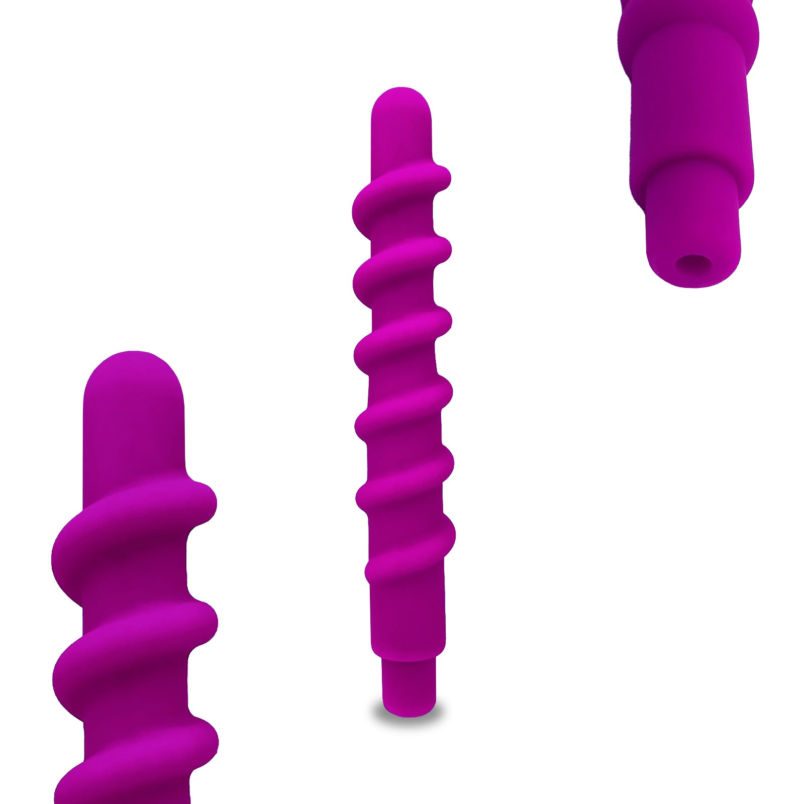 Rose Bud Plug Silicone Beginner Medium The Screw - Purple
