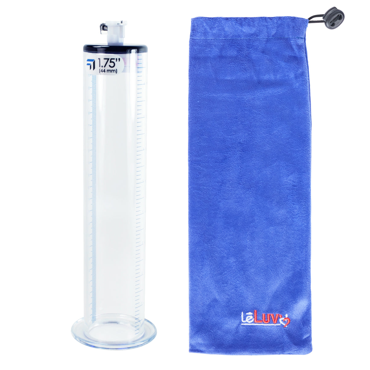extra-wide penis pump cylinder and storage bag