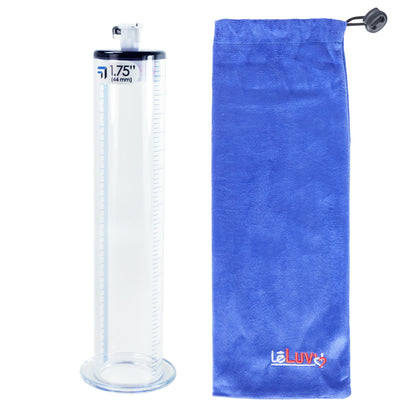 extra-wide penis pump cylinder and storage bag